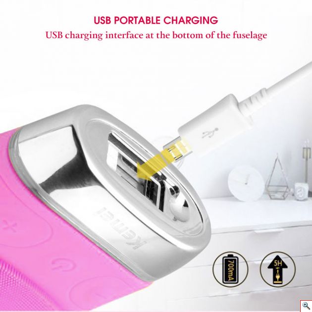 Βούρτσα Σιλικόνης με Επιδερμικούς Ηχητικούς Παλμούς για Άψογο Καθαρισμό Προσώπου - KEMEI Washing Machine