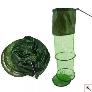 Μεγάλο Ψαροκάλαθο 200x40cm Δίχτυ Ψαριών - Διατηρεί την Ψαριά σας Ζωντανή - Κιούρτος 