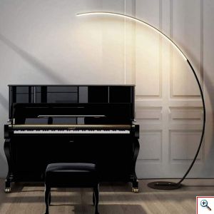 Minimal Φωτιστικό Δαπέδου Luna με LED 165x32x120cm με Μοντέρνο Σχεδιασμό