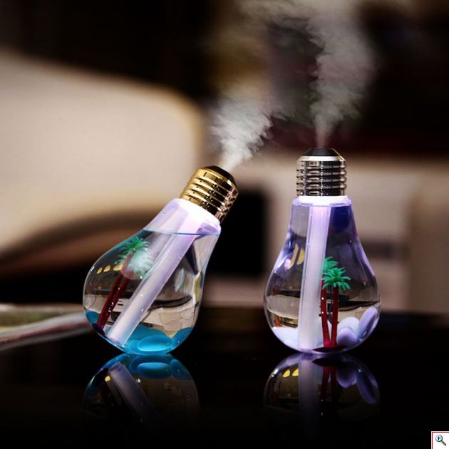 USB Υγραντήρας Χώρου LED & Συσκευή Αρωματοθεραπείας με Τεχνολογία Υπερήχων