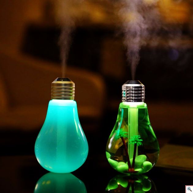 USB Υγραντήρας Χώρου LED & Συσκευή Αρωματοθεραπείας με Τεχνολογία Υπερήχων