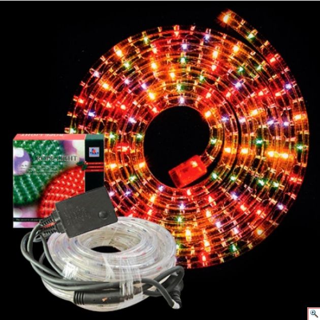 Φωτοσωλήνας Led 10m RGB Πολύχρωμο με Θερμό Φωτισμό & 8 Προγράμματα - Χριστουγεννιάτικα Λαμπάκια