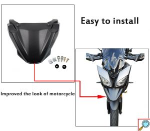 Mυτάκι - Επέκταση Ρύγχους για Μηχανή Yamaha MT-09 Tracer 2015-2017 FJ-09 MT09 FJ09 Μαύρο Ματ - Front Hugger Wheel Fender Cover Beak Nose Cone 