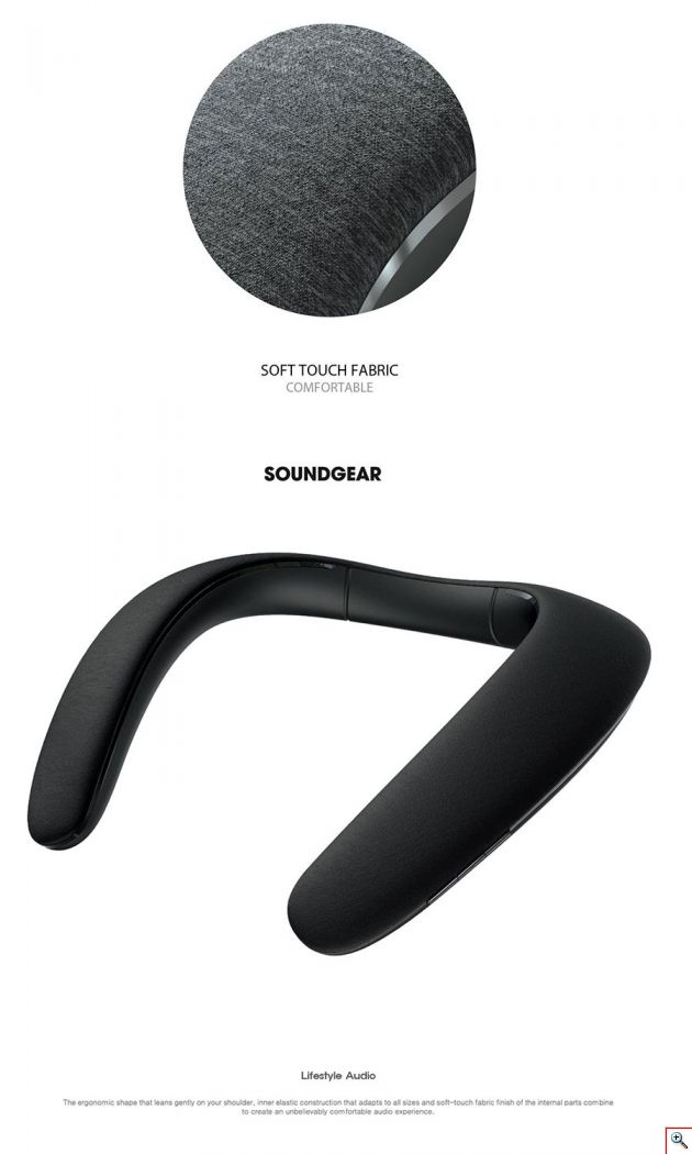 Ασύρματο Ηχείου Λαιμού Bluetooth με Μικρόφωνο, USB & AUX - Neck Speaker Surround Sound