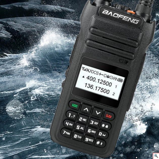 Σετ Αδιάβροχος Ασύρματος Πομποδέκτης 10W Baofeng VHF UHF Dual Band Υψηλής Απόδοσης & Φακός με Φορτιστή & Ακουστικά Φορητό Walkie Talkie