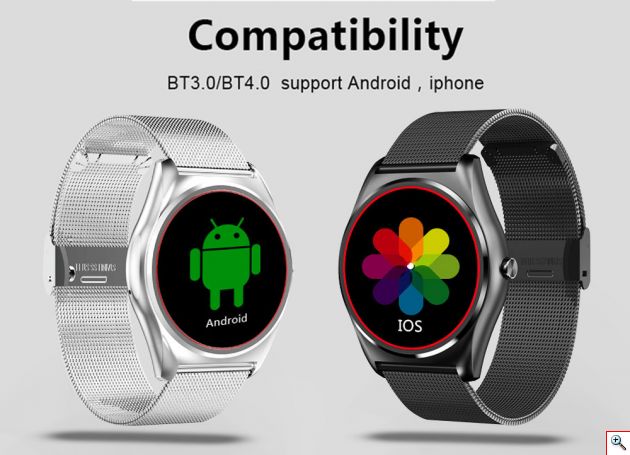 Αδιάβροχο Smart Watch & Fitness Tracker Ρολόι NewWear® Handsfree με Παλμογράφο, Μέτρηση Βημάτων & Ύπνου, Μαγνητική Φόρτιση & Ειδοποιήσεις Κινητού με Ελληνικά