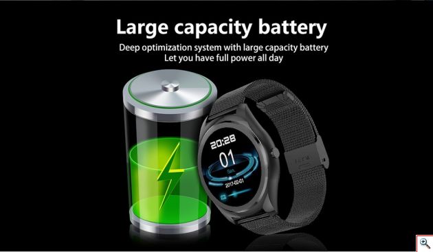 Αδιάβροχο Smart Watch & Fitness Tracker Ρολόι NewWear® Handsfree με Παλμογράφο, Μέτρηση Βημάτων & Ύπνου, Μαγνητική Φόρτιση & Ειδοποιήσεις Κινητού με Ελληνικά