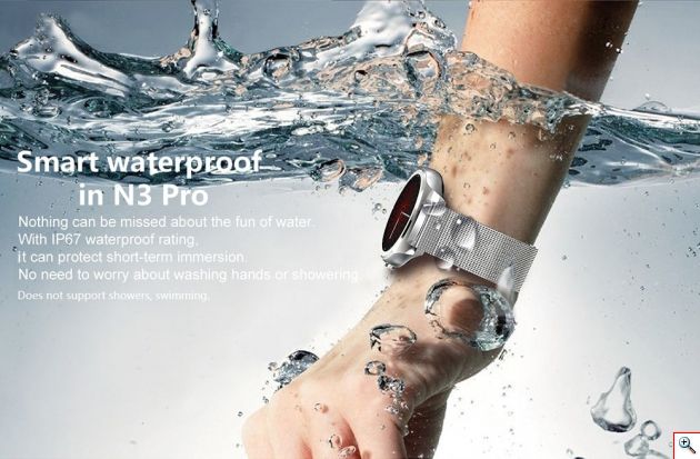 Αδιάβροχο Smart Watch & Fitness Tracker Ρολόι NewWear® Handsfree με Παλμογράφο, Μέτρηση Βημάτων & Ύπνου, Μαγνητική Φόρτιση & Ειδοποιήσεις Κινητού με Ελληνικά