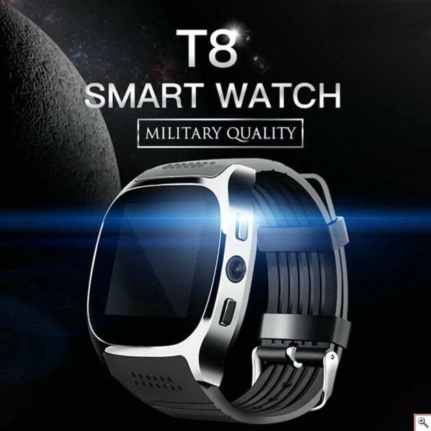 Smart Watch - Ρολόι Κινητό Τηλέφωνο Sim με Οθόνη Αφής, Κάμερα, Βηματομετρητή, Μέτρηση Ύπνου, Facebook, Internet, Antilost & Ξυπνητήρι κα