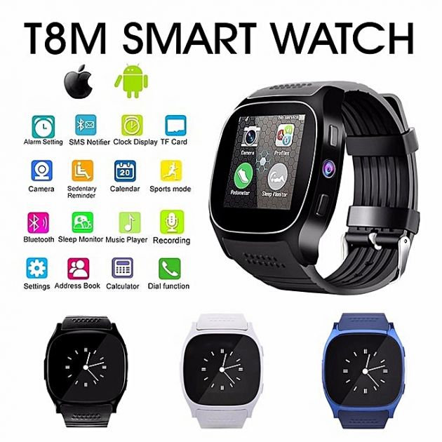 Smart Watch - Ρολόι Κινητό Τηλέφωνο Sim με Οθόνη Αφής, Κάμερα, Βηματομετρητή, Μέτρηση Ύπνου, Facebook, Internet, Antilost & Ξυπνητήρι κα