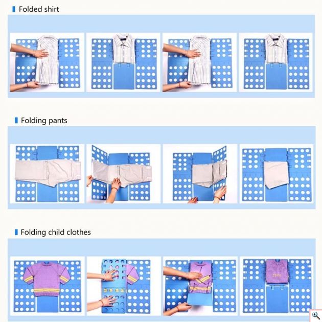 Σύστημα Διπλώματος Ρούχων - Clothes Folder Κόκκινο 