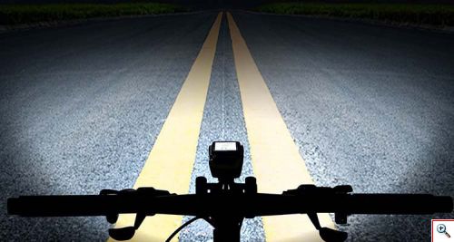 Αδιάβροχο Ταχύμετρο 5 σε 1 με Φώτα Πορείας 800Lm, Κόρνα 120db, Οπίσθιο Φωτισμό με Οθόνη LCD & Χρονόμετρο - Επαναφορτιζόμενος Φακός LED με 4 Ρυθμίσεις Φωτισμού