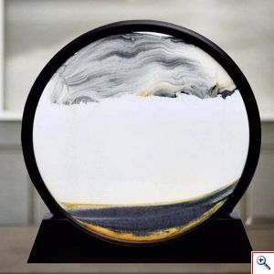 Τρισδιάστατο Διακοσμητικό Έργο Τέχνης με Κινούμενη Άμμο - 3D Moving Sandscapes 26cm