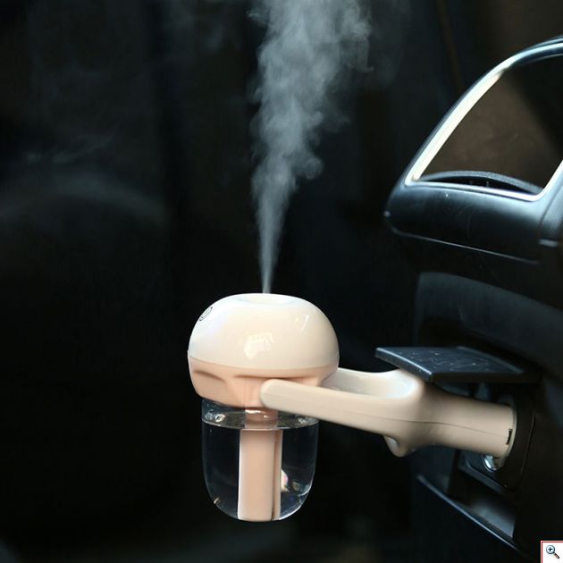 Μίνι Υγραντήρας Αυτοκινήτου Υπέρηχων 12V & Συσκευή Αρωματοθεραπείας