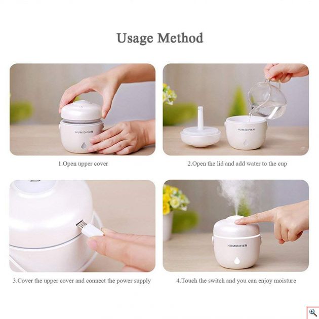 Υγραντήρας Υπερήχων & Αρωματοθεραπείας - Bucket Humidifier Manual