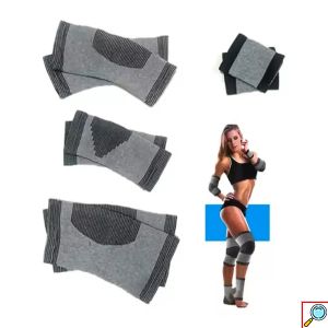 Σετ Προστατευτικά Στηρίγματα – Επίδεσμοι Αρθρώσεων 8τμχ σε Γκρι Χρώμα One Size 