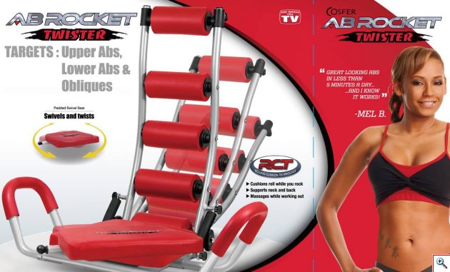 Πρωτοποριακό Όργανο Εκγύμνασης Κοιλιακών Ab Rocket Twister