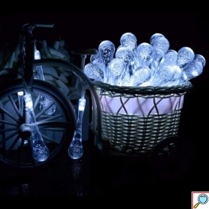 10m Χριστουγεννιάτικη Γιρλάντα με 100 LED Σταλακτίτες Ψυχρού Λευκού Φωτισμού - Εσωτερικού & Εξωτερικού Χώρου - AIGOSTAR