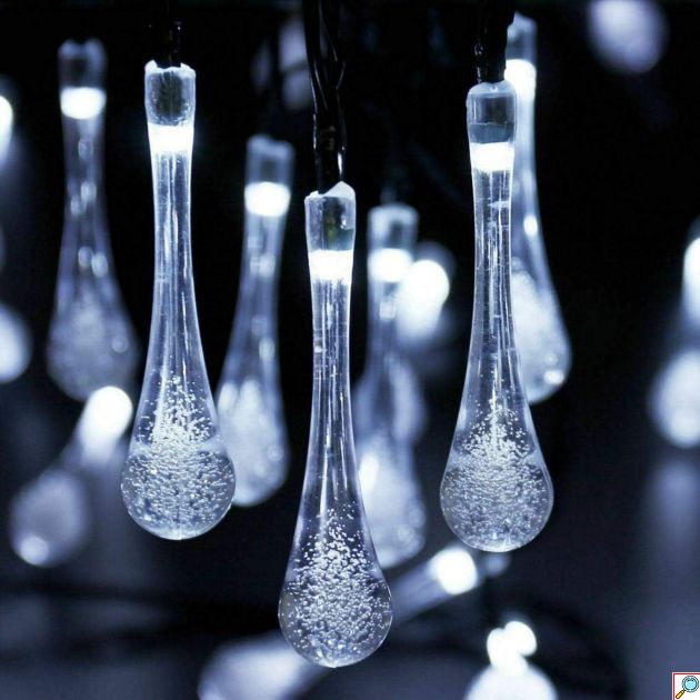 5m Χριστουγεννιάτικη Γιρλάντα με 50 LED Σταλακτίτες Ψυχρού Λευκού Φωτισμού - Εσωτερικού & Εξωτερικού Χώρου - AIGOSTAR