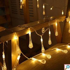 10m Χριστουγεννιάτικη Γιρλάντα με 100 LED Σταλακτίτες Θερμού Λευκού Φωτισμού - Εσωτερικού & Εξωτερικού Χώρου - AIGOSTAR