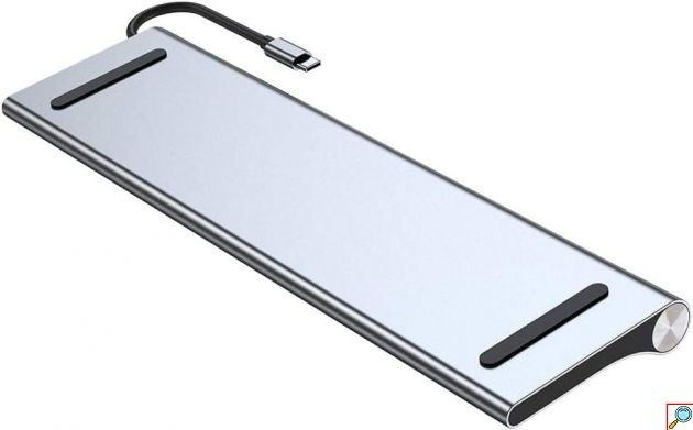 11 σε 1 Docking Station - Βάση Λάπτοπ Type-C με 4 Θύρες USB, 1 Type-C, HDMI, VGA, Card Reader, Ethernet & Audio Jack 3,5 mm - Andowl
