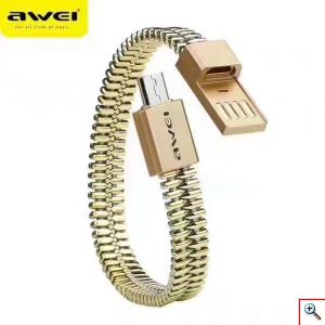 Βραχιόλι Awei & Καλώδιο Γρήγορης Φόρτισης & Μεταφοράς Δεδομένων Micro USB - Bracelet Data Cable