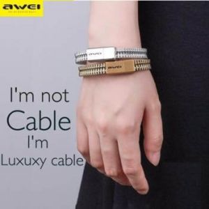 Βραχιόλι Awei & Καλώδιο Γρήγορης Φόρτισης & Μεταφοράς Δεδομένων Micro USB - Bracelet Data Cable