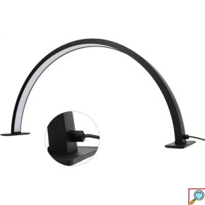 Ισχυρό Φωτιστικό LED Manicure Half Moon 29W 1800LM με Ρύθμιση Έντασης 58cm σε Μαύρο Χρώμα