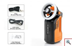 Φακός LED, Power Bank, USB/SD Mp3 Player, FM Radio & Ανεμιστήρας BRAND TP-1201