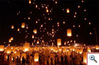 Ιπτάμενα Παραδοσιακά Κινέζικα Φανάρια