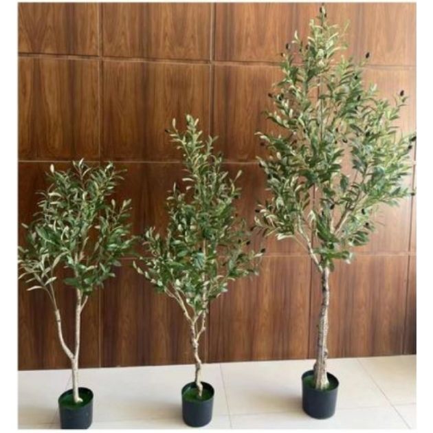120cm Τεχνητό Διακοσμητικό Φυτό Ελιά σε Γλάστρα