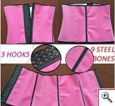 Ζώνη Μέσης & Κορσές 2 σε 1 για Σύσφιξη & Αδυνάτισμα Ρυθμιζόμενη με Μεταλλικές Κόπιτσες