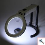 Μεγεθυντικός Φακός 12cm Επιτραπέζιος & Χειρός με Ισχυρό Led Φωτισμό 