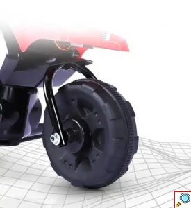 Ηλεκτροκίνητη Επαναφορτιζόμενη Μπλε Μηχανή Τύπου Αγώνα-Racing για Παιδιά από 2-8 ετών με Μουσική Bluetooth, USB και MP3