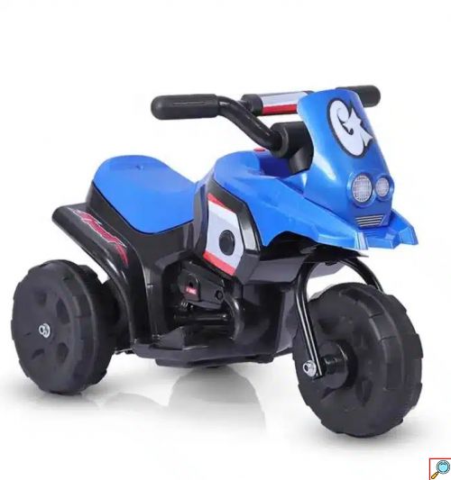 Ηλεκτροκίνητη Επαναφορτιζόμενη Μπλε Μηχανή Τύπου Αγώνα-Racing για Παιδιά από 2-8 ετών με Μουσική Bluetooth, USB και MP3