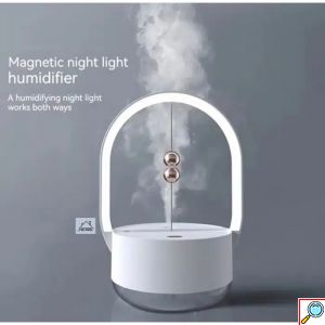 Ομιχλώδης Υγραντήρας Αρωματοθεραπείας με Φως Led 350ml 22×11.5x13cm ForHome 