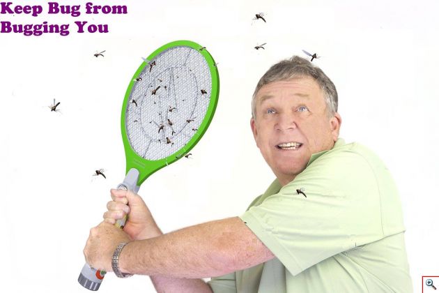 Ηλεκτρικό Εντομοκτόνο Ρακέτα Μυγοσκοτώστρα Επαναφορτιζόμενη με Φακό LED