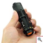 Super Mini Φακός 200 Lumens Υψηλής Φωτεινότητας CREE LED Q5 - Zoomable