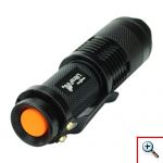 Super Mini Φακός 200 Lumens Υψηλής Φωτεινότητας CREE LED Q5 - Zoomable