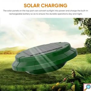 Αυτόνομο Hλιακό Aπωθητικό Zώων Υπερήχων με Aνιχνευτές Kίνησης 360° για 700m² – Πράσινο