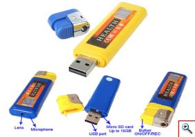 Κρυφή Κάμερα Καταγραφικό Αναπτήρας - Mini DVR Spy Camera Lighter- USB Stick