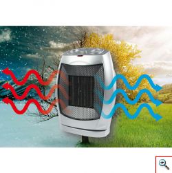 Κεραμικό Αερόθερμο με Δυνατότητα Περιστροφής 750-1500W HQ-FH12