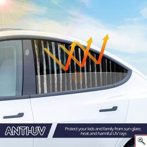 4x Πλευρικά Αντηλιακά Κουρτινάκια - Σκίαστρα Παραθύρων Αυτοκινήτου Μαγνητικά & Πολύ Ευέλικτα για Εύκολη Εγκατάσταση
