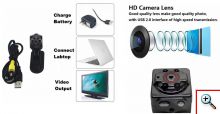 Super Mini DV Full HD 1080p Κάμερα Καταγραφικό 12MP με Ανίχνευση Κίνησης SQ8 SpyCam 