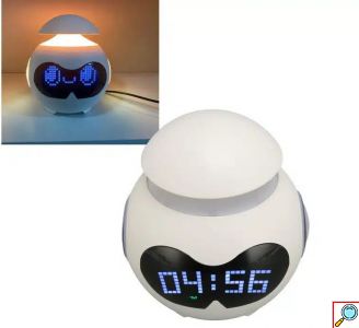 LED Πολυλειτουργικό Επαναφορτιζόμενο Ψηφιακό Ρολόι – Ξυπνητήρι Φωτιστικό με Ηχείο Bluetooth και Οθόνη 