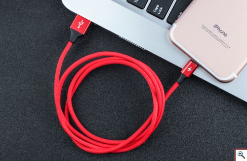 Καλώδιο USB Lightning AWEI για Φόρτιση και Μεταφορά Δεδομένων 1μ. με Υφασμάτινη Επένδυση