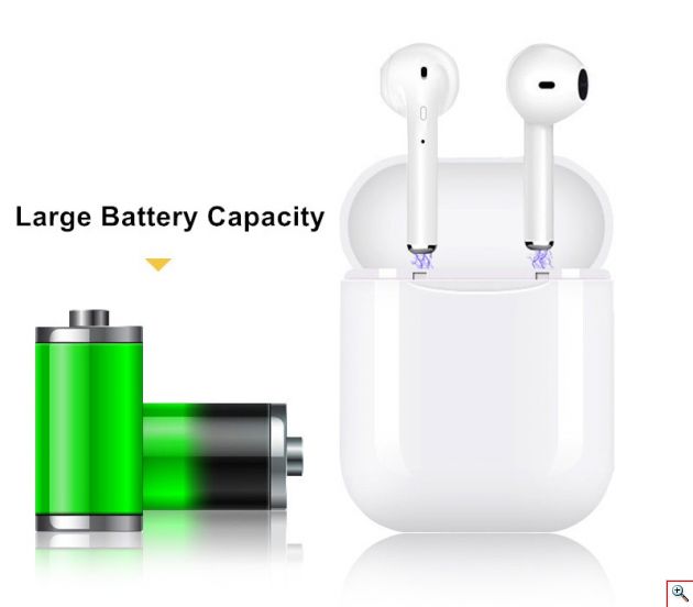Ασύρματα Ακουστικά Bluetooth 5.0 που Παίζουν Ταυτόχρονα με Μικρόφωνο - airpods iphone Handsfree Earphones χωρίς Καλώδιο