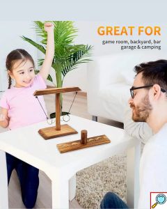 Ξύλινο Επιτραπέζιο παιχνίδι “Ring Toss Game” για Παιδιά & Ενήλικες 