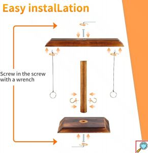 Ξύλινο Επιτραπέζιο παιχνίδι “Ring Toss Game” για Παιδιά & Ενήλικες 