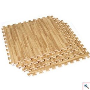 Αφρώδες Δάπεδο Προστασίας σε Χρώμα Ξύλου - Σετ 4 τεμαχίων 60x60 εκ